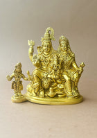 Antique Brass Trinetra Parivar