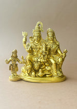 Antique Brass Trinetra Parivar