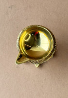 Antique Brass Turtle Base Diya