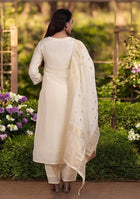 Ivory glow Zardozi Suit Set
