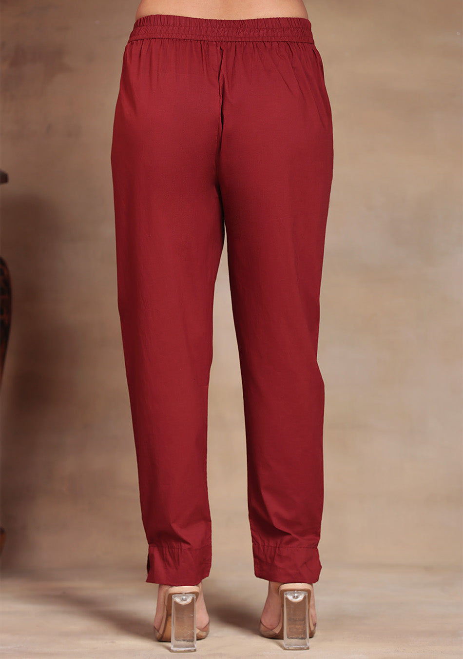 Crimson Bloom Anarkali Suit Set