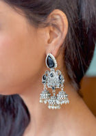 Onyx Regal Jhumkas