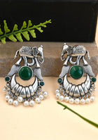 Green Tusker Earrings