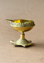 Antique Brass Turtle Base Diya