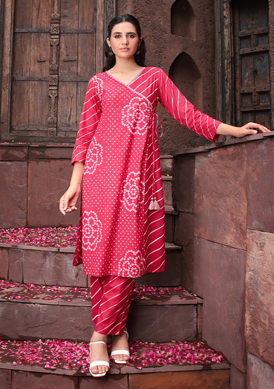 Berry Bloom Wrap Suit Set