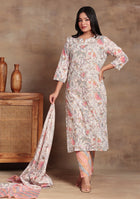 Pastel Vine Printed Suit Set