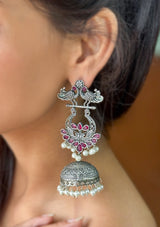 Peacock Bloom Jhumka