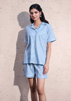 Sky Grid Night Suit