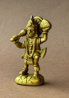 Antique Brass Veer Hanuman with Sanjeevani