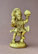 Antique Brass Veer Hanuman with Sanjeevani
