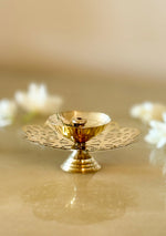 Brass lotus Diya