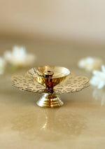 Brass lotus Diya