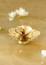 Brass lotus Diya