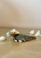 Brass Peacock Leaf Diya