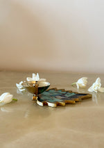Brass Peacock Leaf Diya