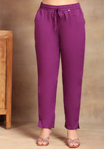 Purple Lehriya Suit Set