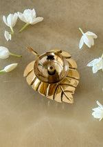 Brass Flame Leaf Diya