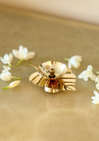 Brass Flame Leaf Diya