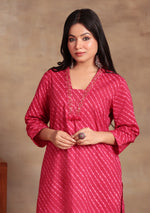 Red Lehriya Suit Set