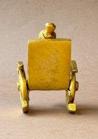 Antique Brass Vidyarthi Ganesha on Rocking Chair