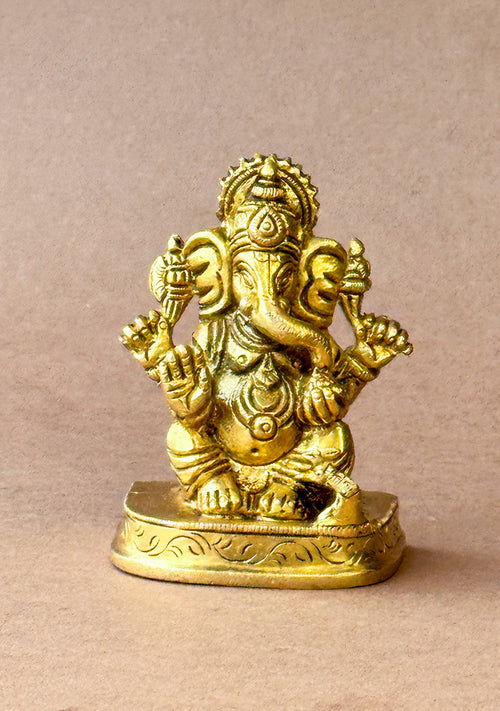 Antique Brass Auspicious Ganesha