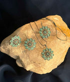 Teal Bloom Pendant Set