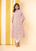 Light Green Floral Print Kurta