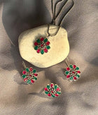 Crimson & Ivy Blossom Pendant Set