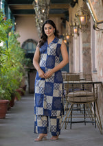 Indigo Mosaic Co-Ord Set