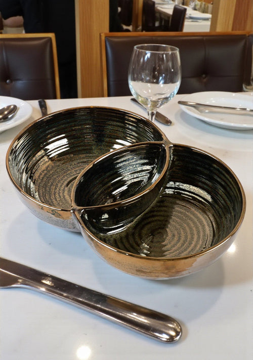 Auburn Glisten Conjoined Serving Bowls