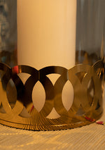 Gold Jar Candle Holder