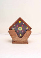 Elegant Blue Pottery Coasters