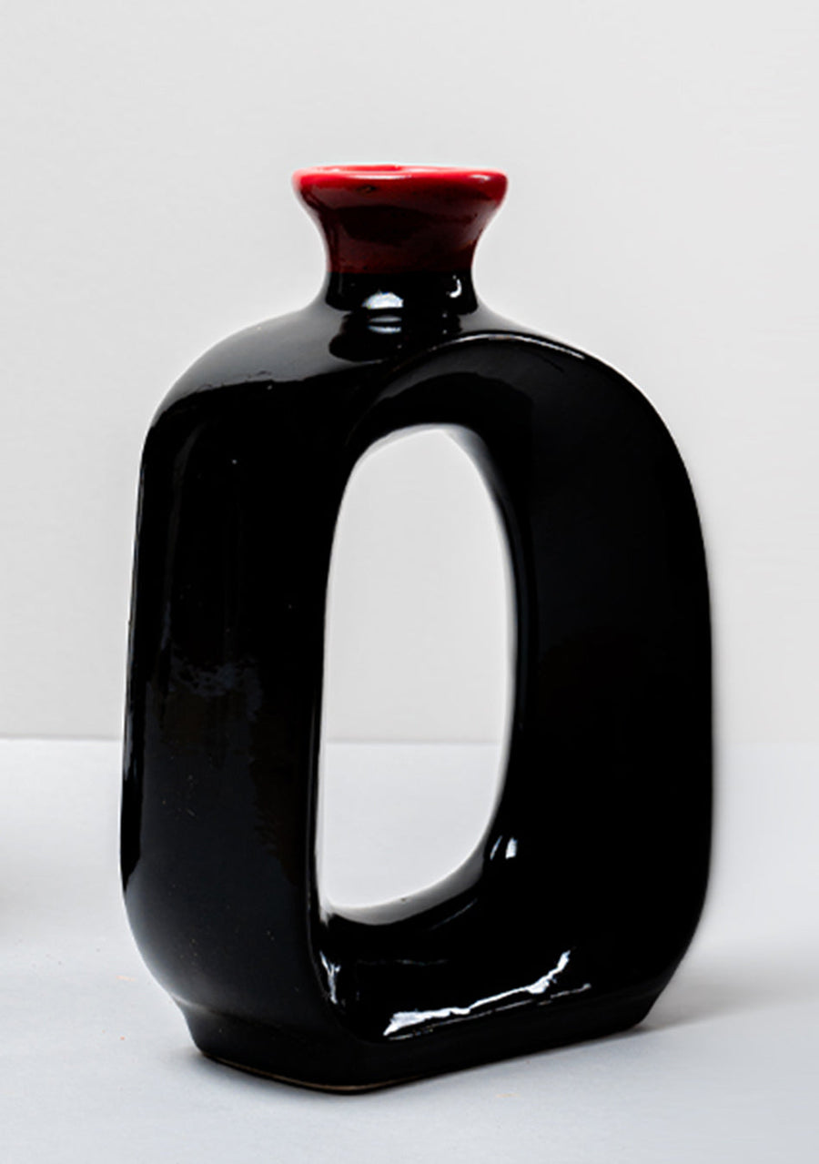 Dense Black Vase