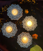 Wooden Devine handcrafted Diya - Set of 4 Diyas