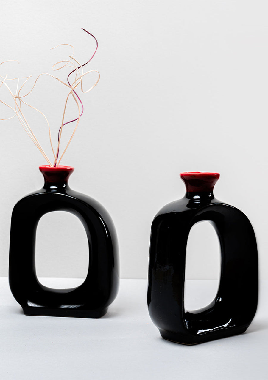 Dense Black Vase