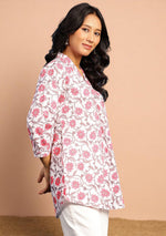Pink Ivy Pleated Top