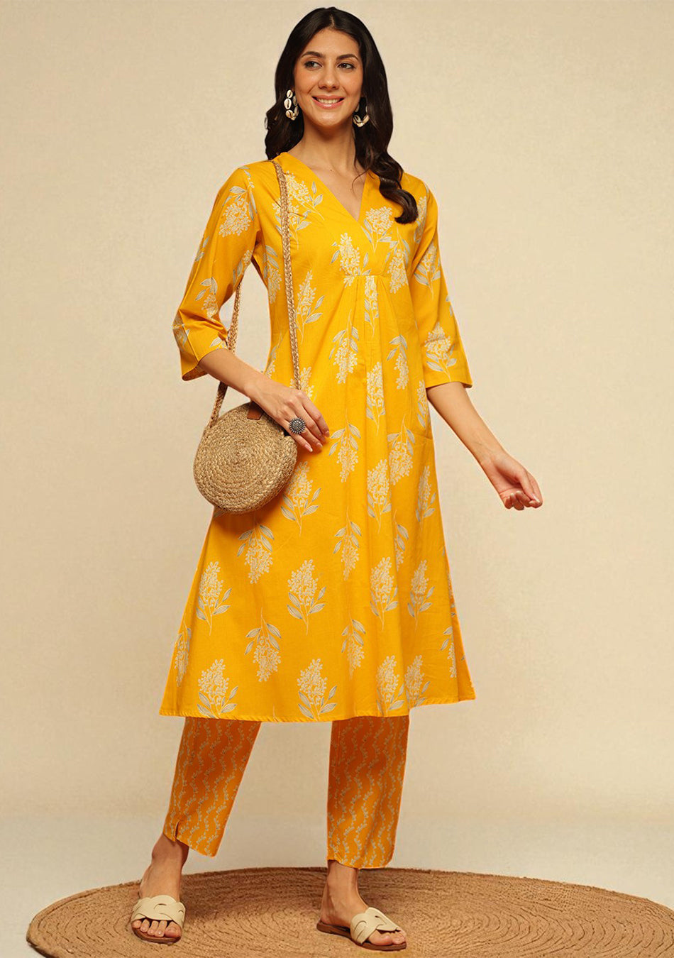 Ammanya Marigold Charm Kurta Set