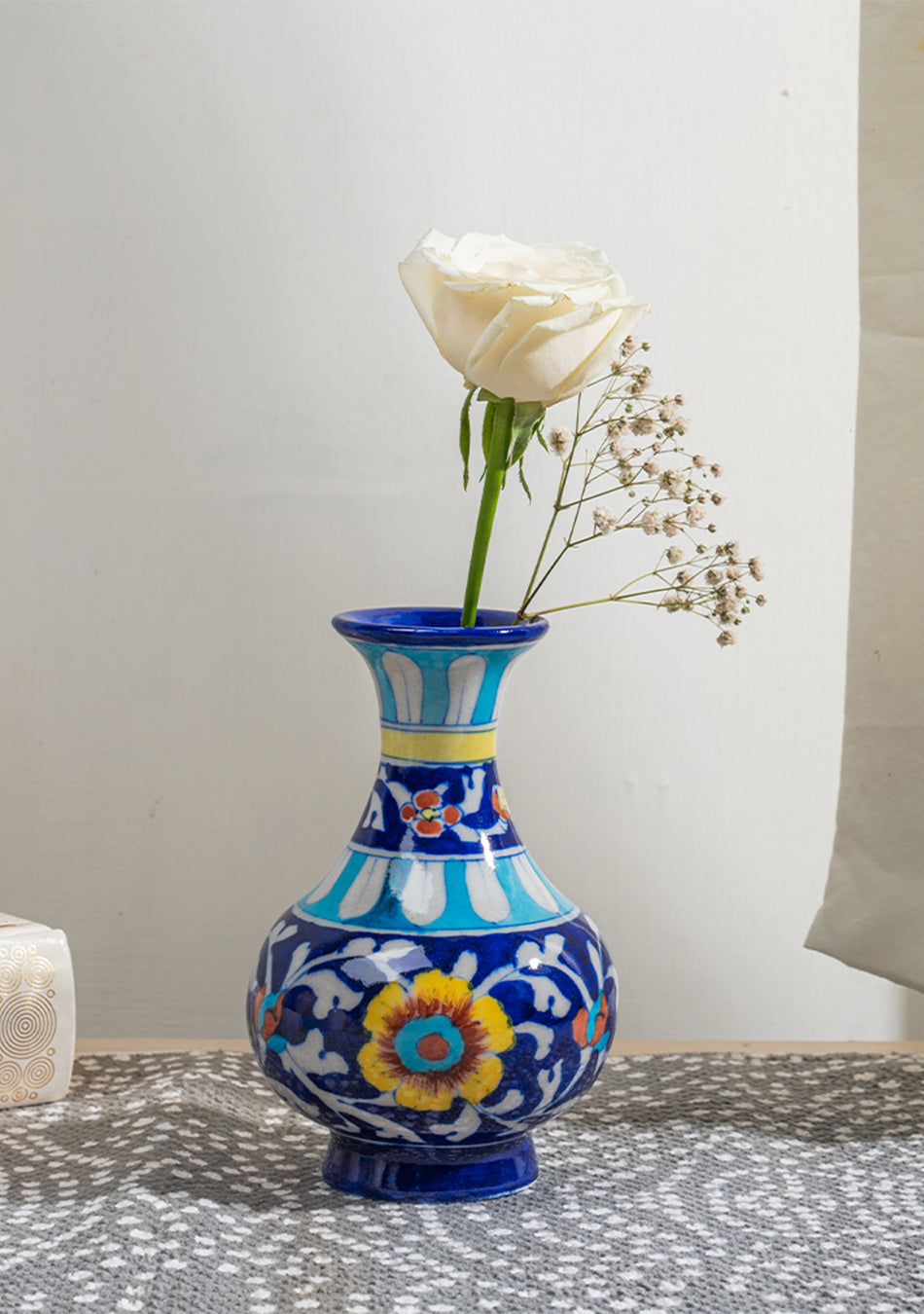 Blue Pottery Blue Genie Vase