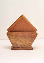 Elegant Blue Pottery Coasters