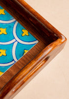 Barrow Blue Pottery Serving Tray