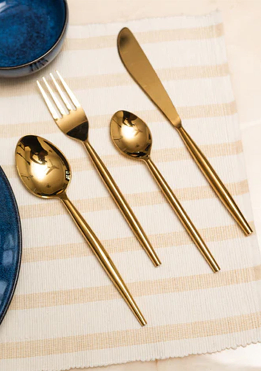 Golden Cutlery Set