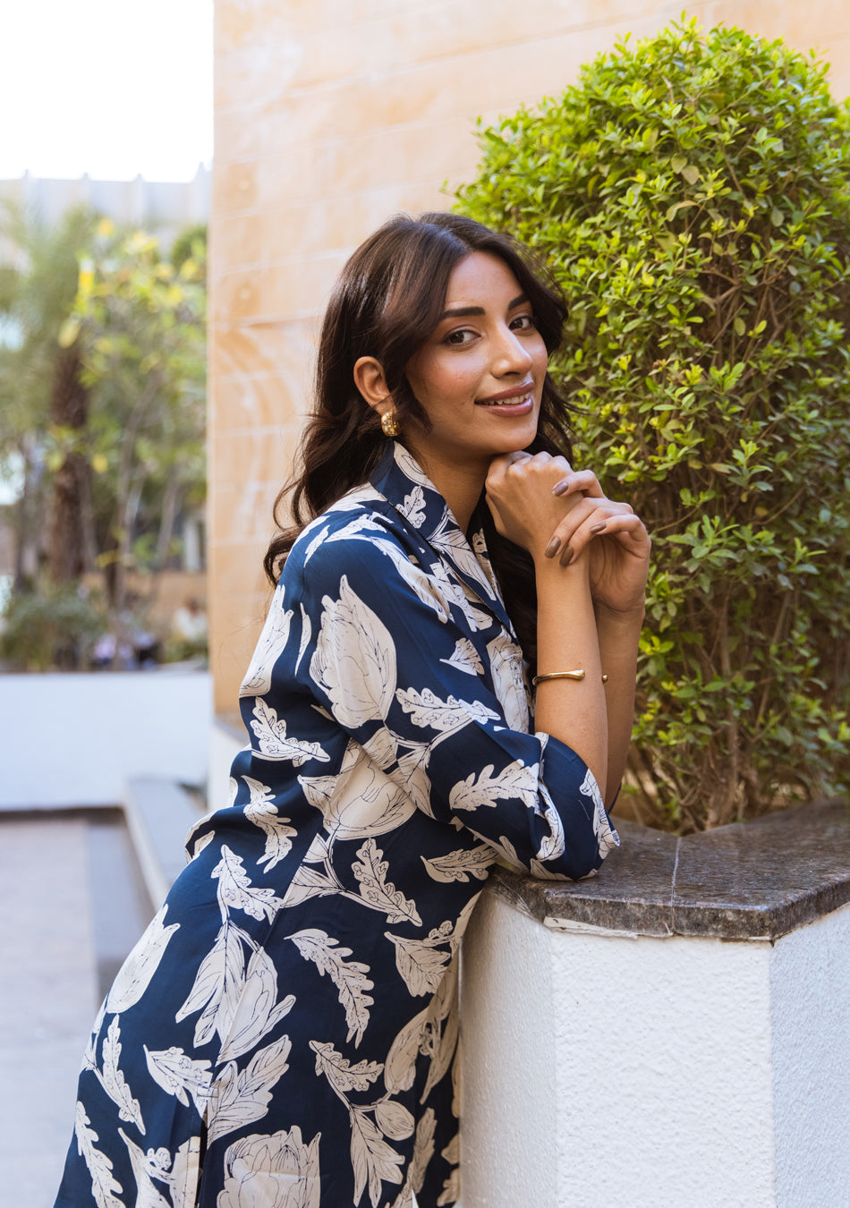 Ammanya Prussian Bloom co-ord Set