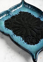 Mandala Blue Ceramic Platter