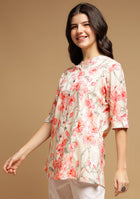 Ivory Floral Top