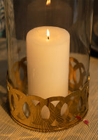 Gold Jar Candle Holder