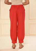 Dark Red Afgani Pant