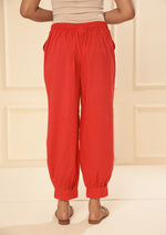 Dark Red Afgani Pant