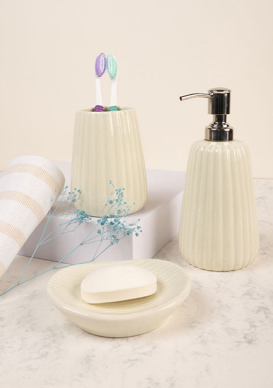 Lime Bathroom Set