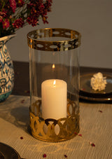 Gold Jar Candle Holder