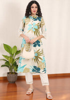 Aqua Olive Tropic Kurta